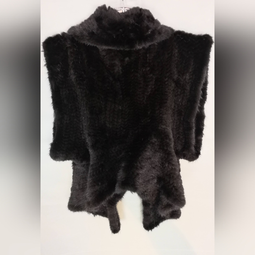 Vintage Luxury Knit Fur Mink Waistcoat Vest - Picture 7 of 11